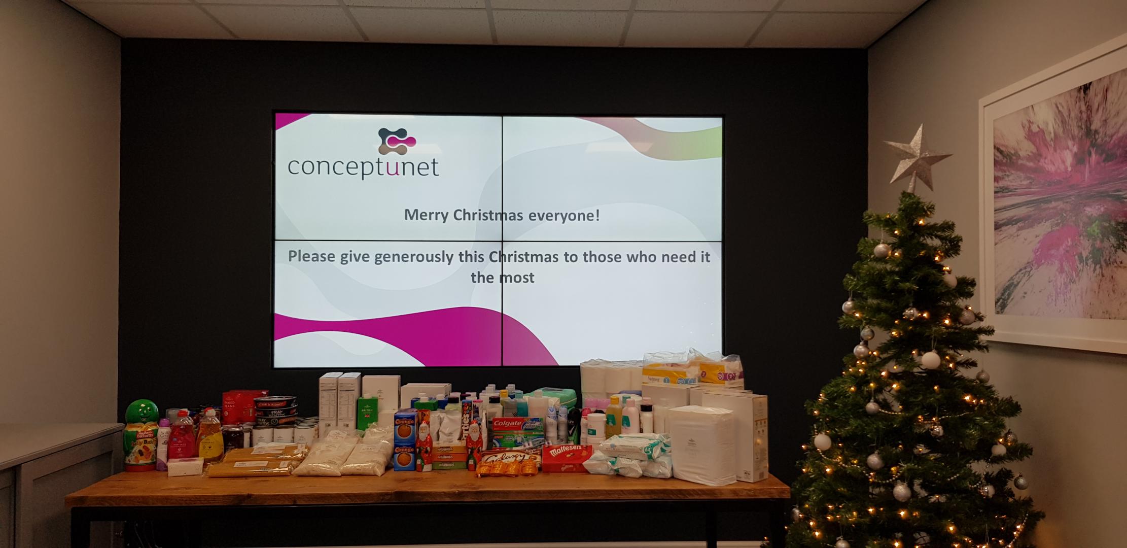 Conceptunet donations to Chesterfield Foodbank